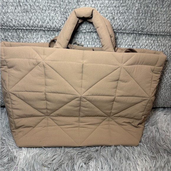 A New Day Kate Quilted Tote Handbag - Brown NWT - Picture 8 of 8